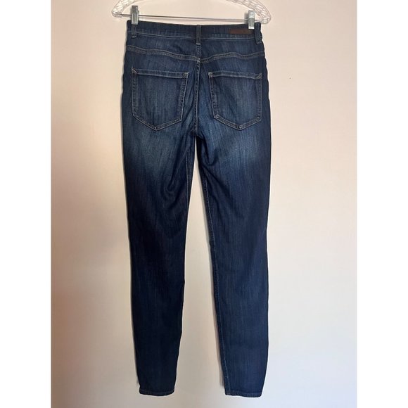 Express Jeans Women High Rise Blue Leggings‎ Size 4R - Picture 2 of 8